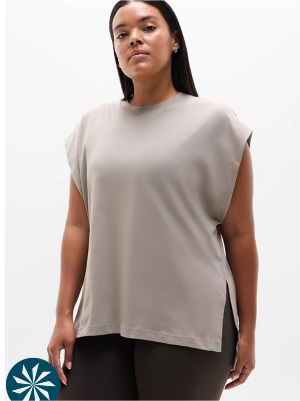 Athleta True Cotton Oversized Muscle Tee